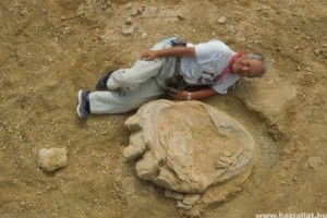 Gigantikus dinoszaurusz-lábnyomot fedeztek fel a Góbi sivatagban